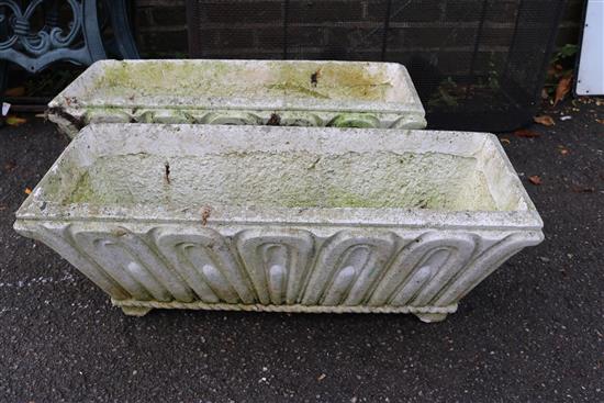Pr stone planters(-)